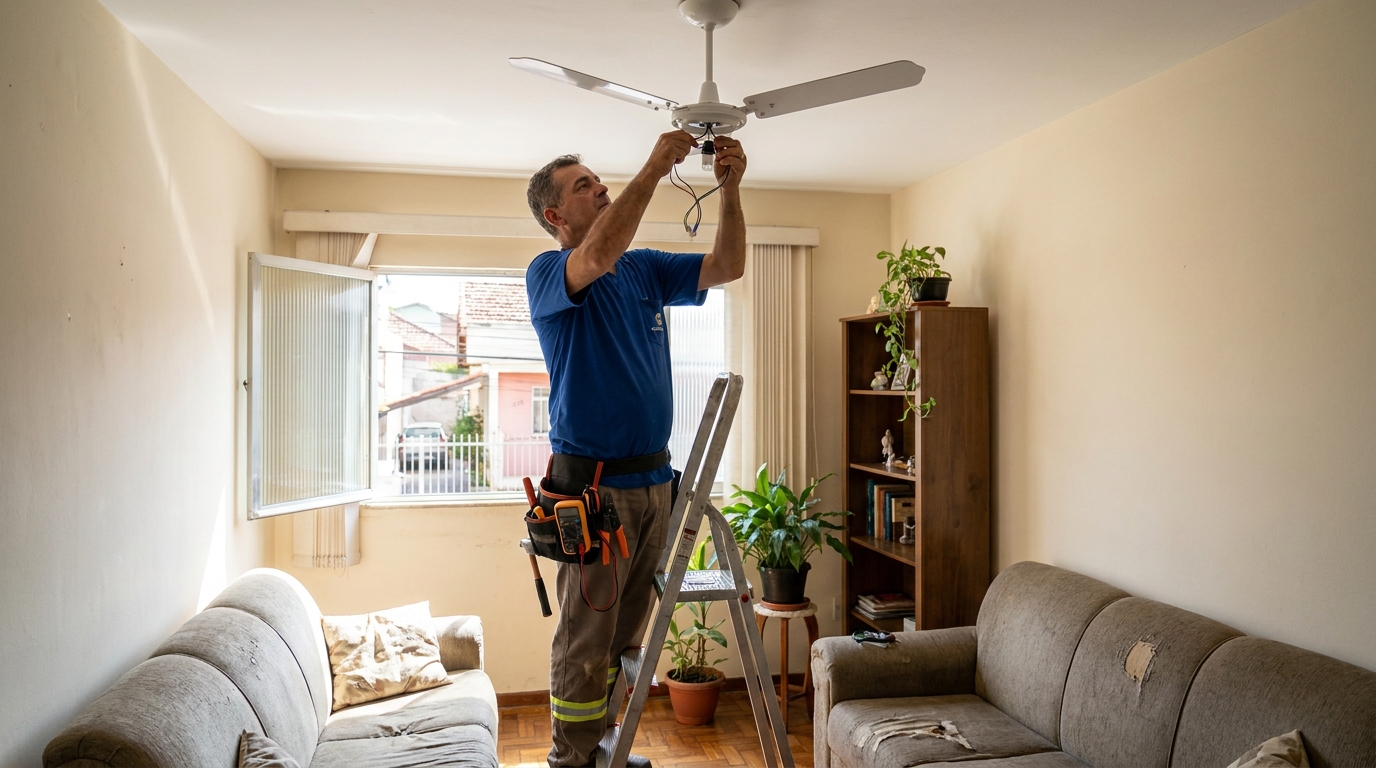 Montagem de Ventilador em São Carlos‑SP