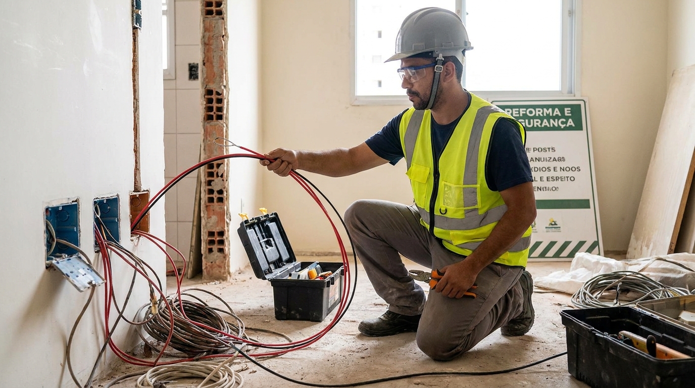 Substituição de Fios Antigos em São Carlos‑SP